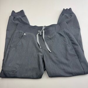 Figs Zamora Jogger Scrub Pants Charcoal Grey Women’s size small petite